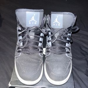 Black and Grey Jordans